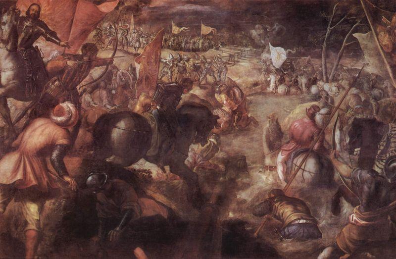 Jacopo Tintoretto Die Schlacht am Taro France oil painting art
